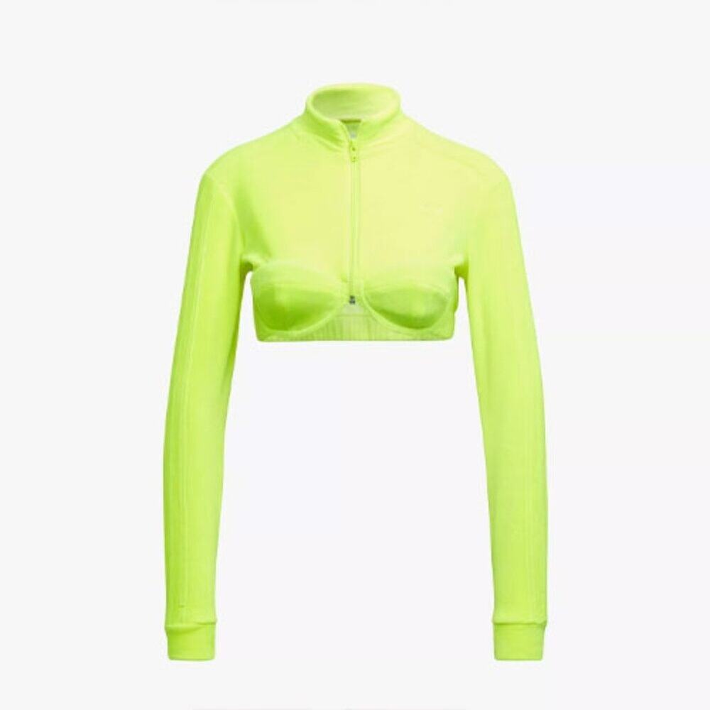 adidas x Jeremy Scott Velour Crop Track Top - Size S - Picture 2 of 8